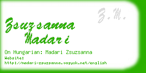 zsuzsanna madari business card